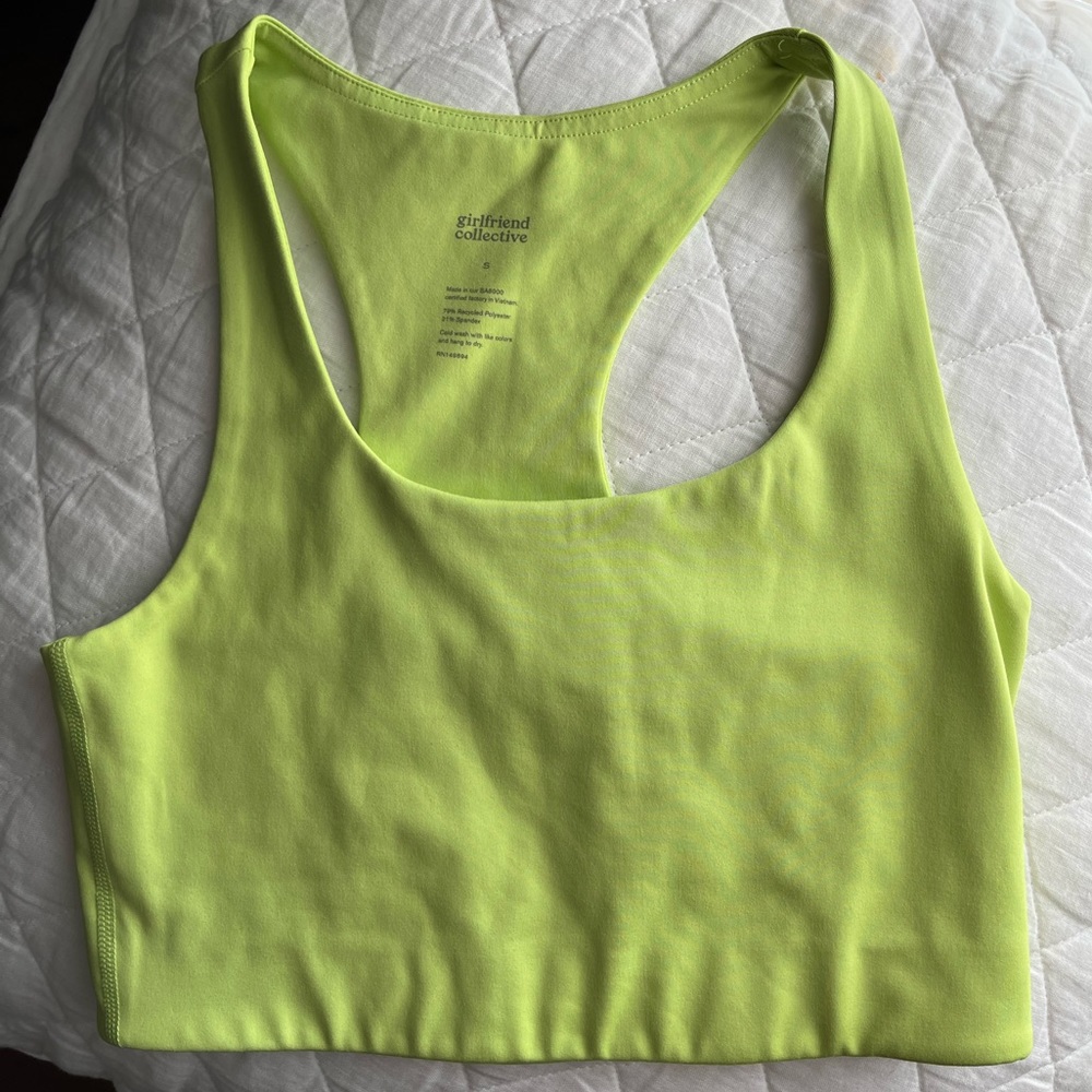 Girlfriend Collective Lime Sports Bra